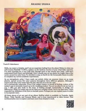 Ariadne Urania's page in Venus