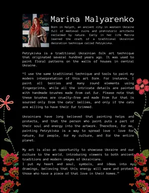 Marina Malyarenko's page in Earth